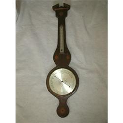 Working Barometer Thrmometer Mahogany Inlaid #1978417