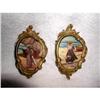 Image 1 : Oil Paintings On Wood Bronze Frames 19th C #1978455