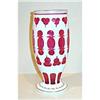 Image 1 : Bohemian Cranberry Overlay Vase #1978980