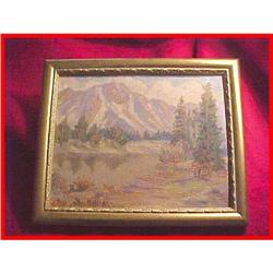 Original California Mountain Landscape Painting#1979052