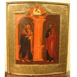 RUSSIAN ICON "Encounter of SS.Joachim and Anne"#1979277