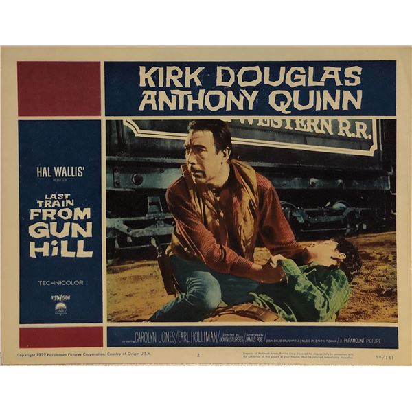 Last Train from Gun Hill Original 1959 Vintage Lobby Card