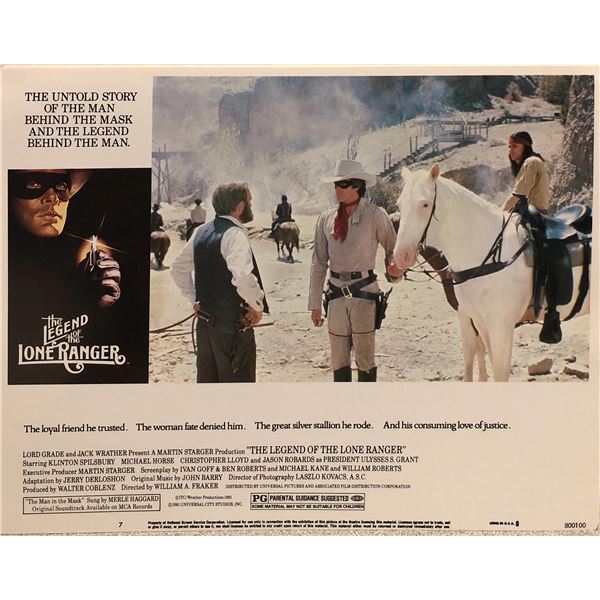 Legend of the Lone Ranger Original 1980 Vintage Lobby Card