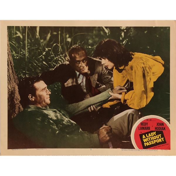 A Lady Without A Passport Original 1950 Vintage Lobby Card