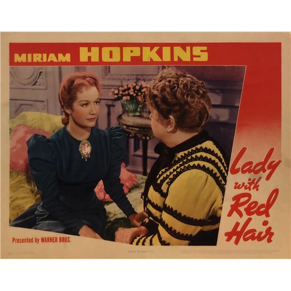 Lady with Red Hair Original 1940 Vintage Lobby Card