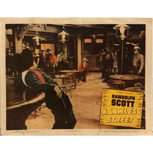 A Lawless Street Original 1955 Vintage Lobby Card