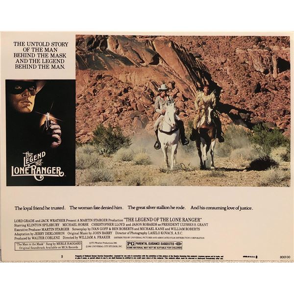 Legend of the Lone Ranger Original 1980 Vintage Lobby Card