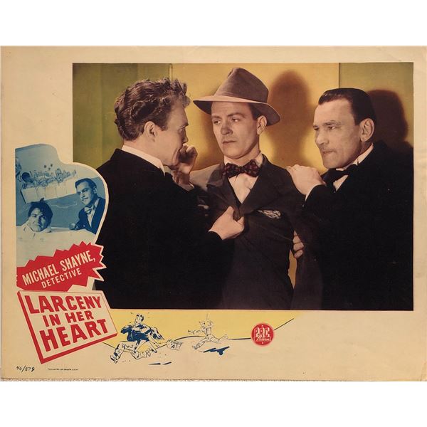 Larceny in Her Heart Original 1946 Vintage Lobby Card