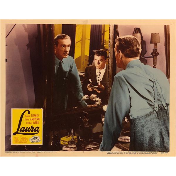 Laura Original 1952R Vintage Lobby Card