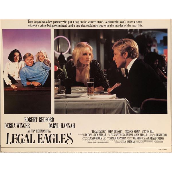 Legal Eagles Original 1986 Vintage British Lobby Card