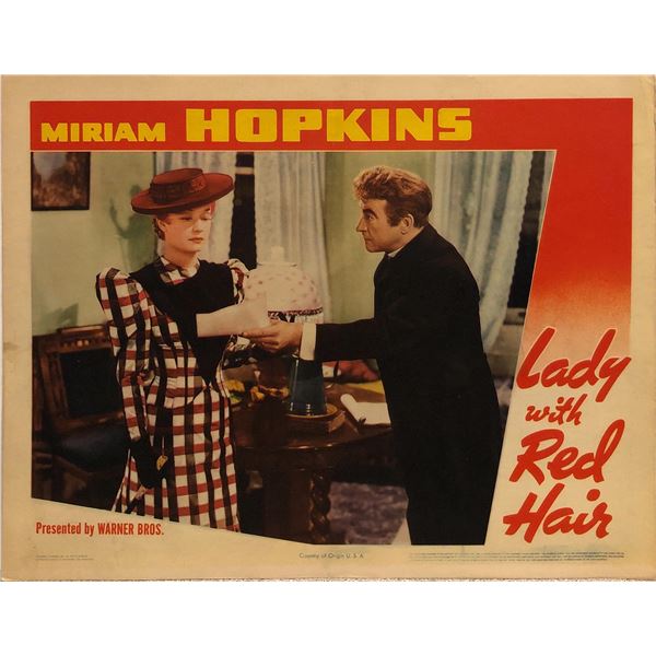 Lady with Red Hair Original 1940 Vintage Lobby Card