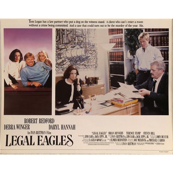 Legal Eagles Original 1986 Vintage British Lobby Card