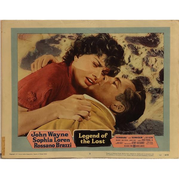 Legend of the Lost Original 1957 Vintage Lobby Card