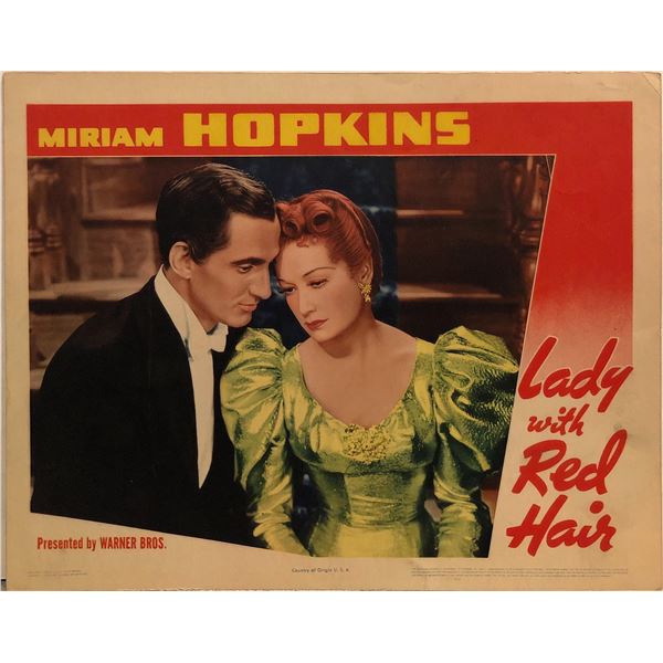 Lady with Red Hair Original 1940 Vintage Lobby Card
