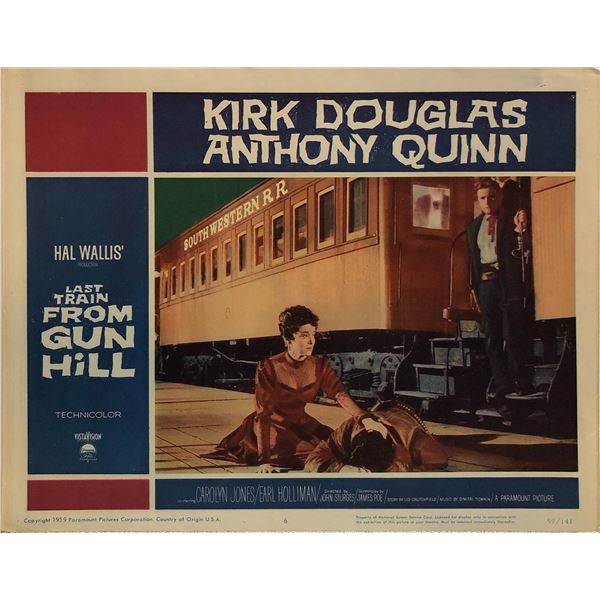 Last Train from Gun Hill Original 1959 Vintage Lobby Card
