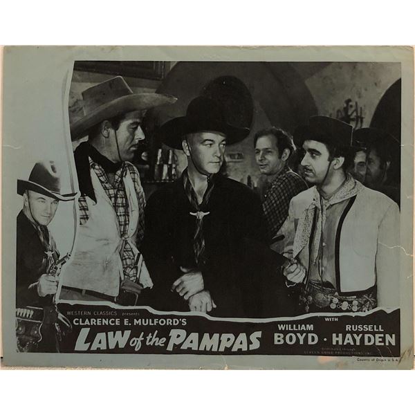Law of the Pampas Original 1948R Vintage Lobby Card