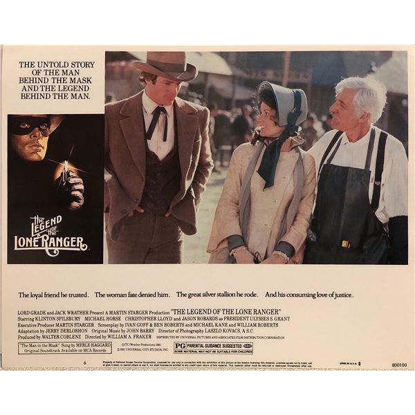 Legend of the Lone Ranger Original 1980 Vintage Lobby Card