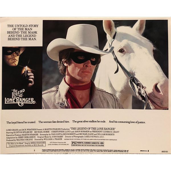 Legend of the Lone Ranger Original 1980 Vintage Lobby Card