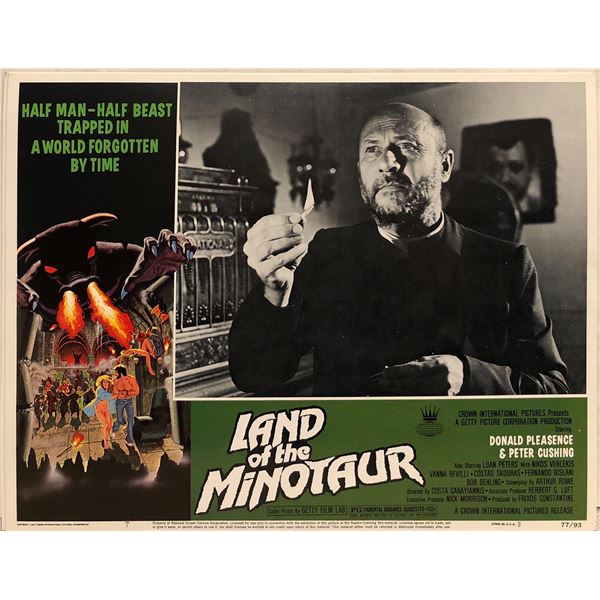Land of the Minotaur Original 1977 Vintage Lobby Card