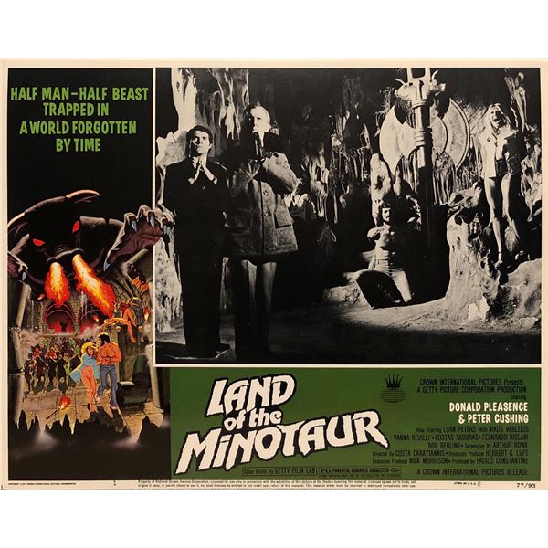 Land of the Minotaur Original 1977 Vintage Lobby Card