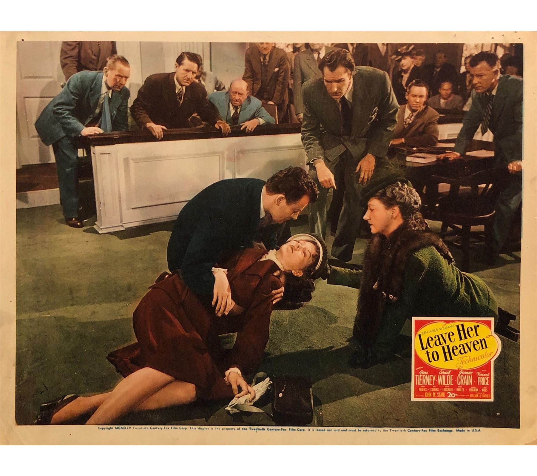 Leave Her to Heaven Original 1945 Vintage Lobby Card