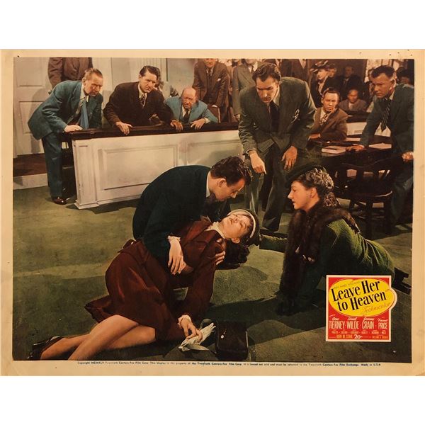 Leave Her to Heaven Original 1945 Vintage Lobby Card