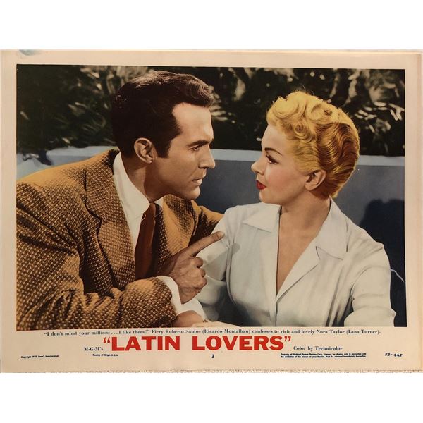 Latin Lovers Original 1953 Vintage Lobby Card