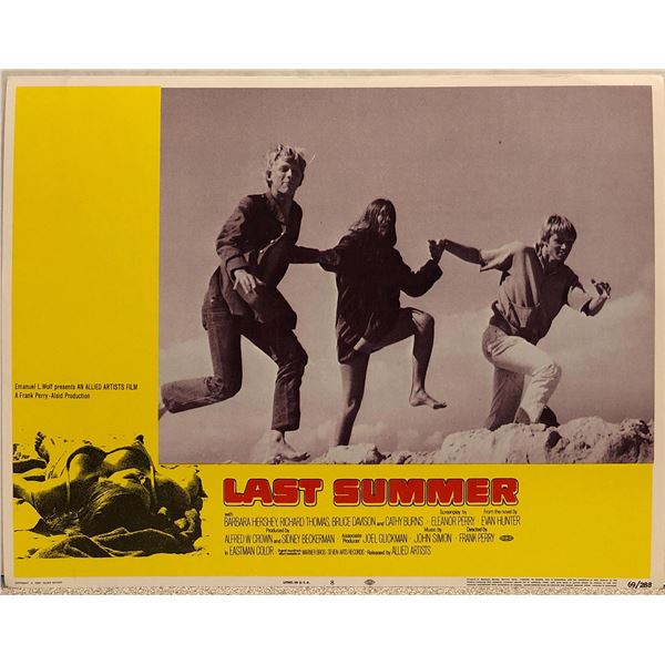 Last Summer Original 1969 Vintage Lobby Card
