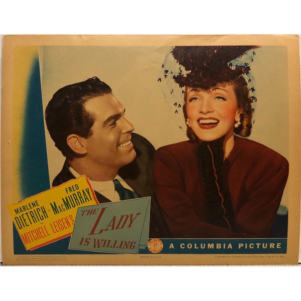 The Lady is Willing Original 1942 Vintage Lobby Card