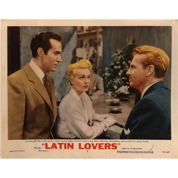 Latin Lovers Original 1953 Vintage Lobby Card