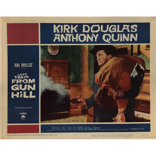Last Train from Gun Hill Original 1959 Vintage Lobby Card