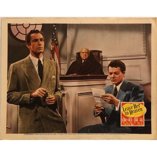 Leave Her to Heaven Original 1945 Vintage Lobby Card
