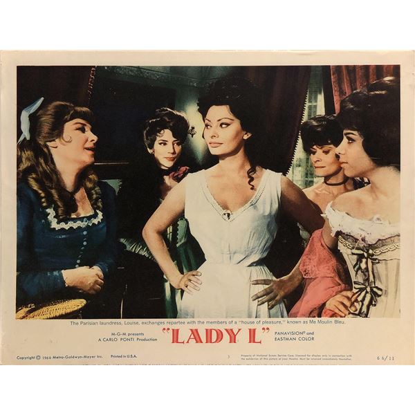 Lady L Original 1966 Vintage Lobby Card