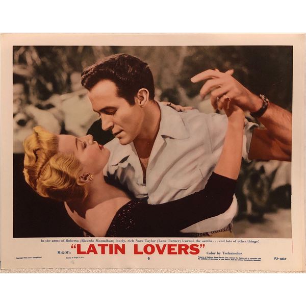 Latin Lovers Original 1953 Vintage Lobby Card