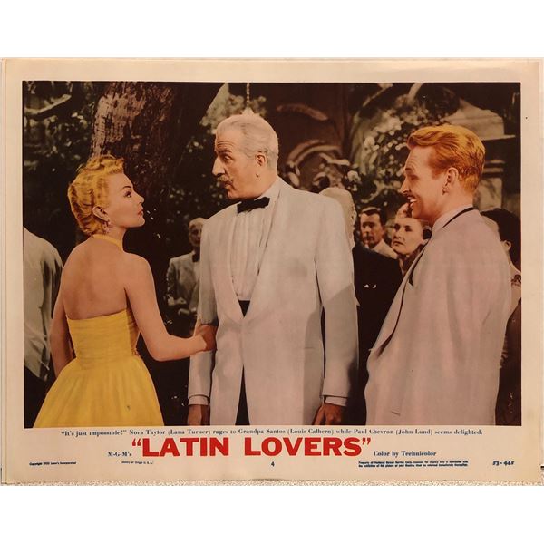 Latin Lovers Original 1953 Vintage Lobby Card