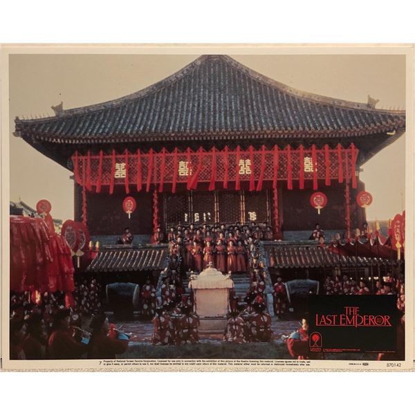 The Last Emperor Original 1987 Vintage Lobby Card