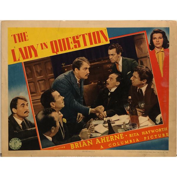 The Lady in Question Original 1940 Vintage Lobby Card