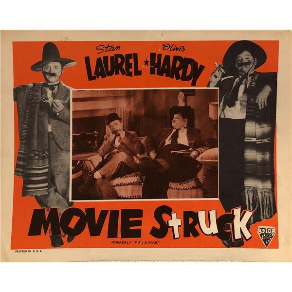 Laurel & Hardy: Movie Struck Original 1954R Vintage Lobby Card