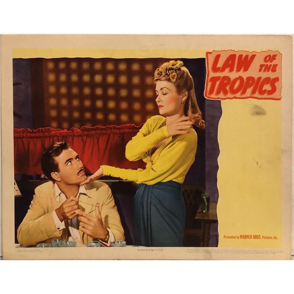 Law of the Tropics Original 1941 Vintage Lobby Card
