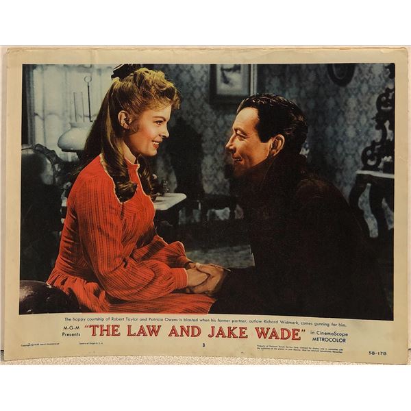 The Law and Jake Wade Original 1958 Vintage Lobby Card