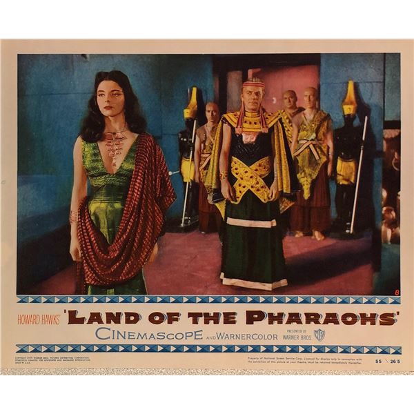 Land of the Pharoahs Original 1955 Vintage Lobby Card