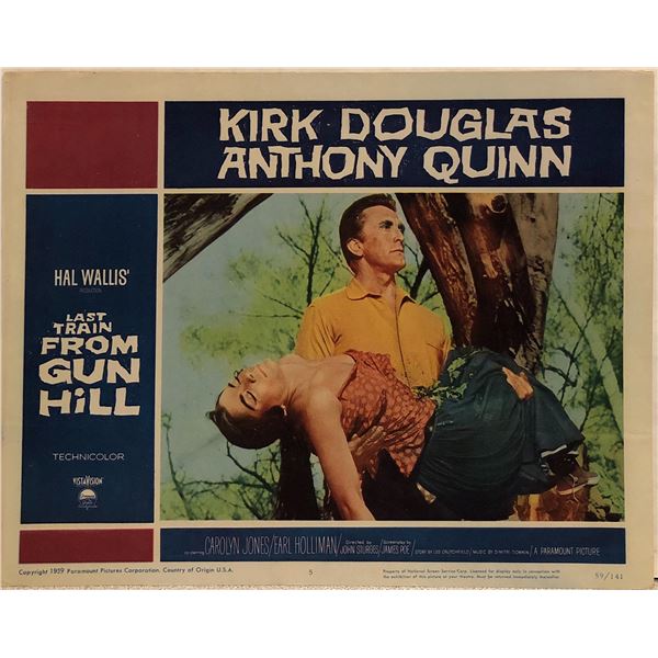 Last Train from Gun Hill Original 1959 Vintage Lobby Card