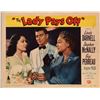 Image 1 : Lady Pays Off Original 1951 Vintage Lobby Card