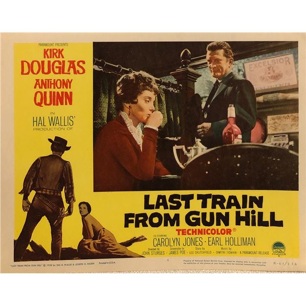 Last Train from Gun Hill Original 1963R Vintage Lobby Card