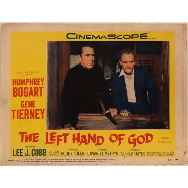 The Left Hand of God Original 1955 Vintage Lobby Card