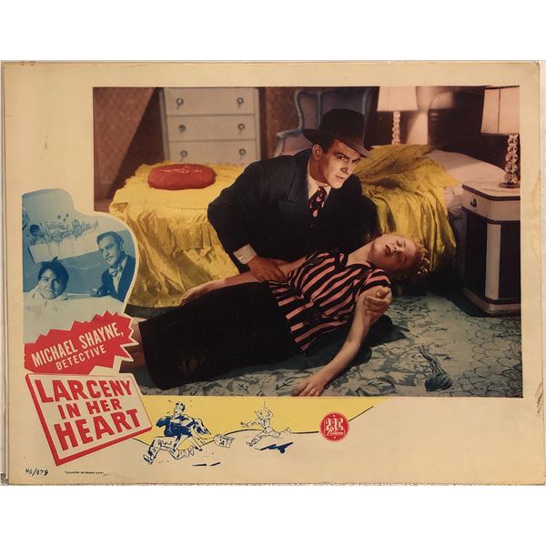 Larceny in Her Heart Original 1946 Vintage Lobby Card