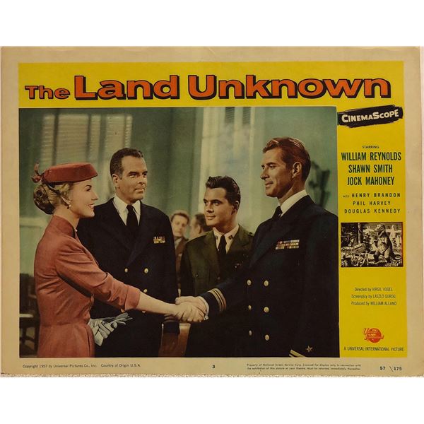 The Land Unknown Original 1957 Vintage Lobby Card