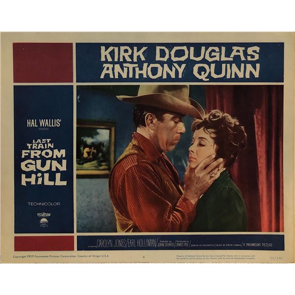 Last Train from Gun Hill Original 1959 Vintage Lobby Card