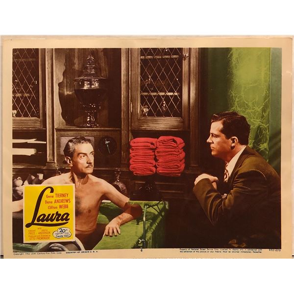 Laura Original 1952R Vintage Lobby Card