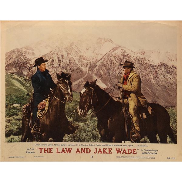 The Law and Jake Wade Original 1958 Vintage Lobby Card